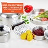 image:imageIMUSA USA Heavy Duty 13Piece Cast Aluminum Cajun Cookware Set Silver8 Piece