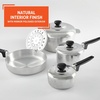 image:imageIMUSA USA Heavy Duty 13Piece Cast Aluminum Cajun Cookware Set Silver8 Piece