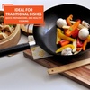image:imageIMUSA USA Inch Red PAN10046 12 Nonstick Carbon Steel Wok HandleBlack
