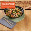 image:imageIMUSA USA Inch Red PAN10046 12 Nonstick Carbon Steel Wok HandleLight Wood