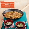 image:imageIMUSA USA Inch Red PAN10046 12 Nonstick Carbon Steel Wok HandleLight Wood