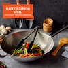image:imageIMUSA USA Inch Red PAN10046 12 Nonstick Carbon Steel Wok HandleSilver