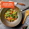 image:imageIMUSA USA Inch Red PAN10046 12 Nonstick Carbon Steel Wok HandleSilver