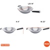 image:imageIMUSA USA Inch Red PAN10046 12 Nonstick Carbon Steel Wok HandleSilver