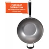image:imageIMUSA USA Inch Red PAN10046 12 Nonstick Carbon Steel Wok HandleSilver