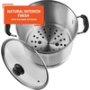 image:imageIMUSA USA Steamer with Glass Lid 20Quart Silver