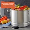 image:imageIMUSA USA Steamer with Glass Lid 20Quart Silver