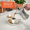 image:imageImusa 3 Cup Stovetop Espresso Maker with Heart Shaped Knob SilverAluminum