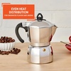 image:imageImusa 3 Cup Stovetop Espresso Maker with Heart Shaped Knob SilverEpic