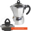 image:imageImusa 3 Cup Stovetop Espresso Maker with Heart Shaped Knob SilverEpic