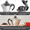 image:imageImusa 3 Cup Stovetop Espresso Maker with Heart Shaped Knob SilverEpic