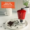 image:imageImusa 3 Cup Stovetop Espresso Maker with Heart Shaped Knob SilverRed