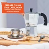 image:imageImusa 3 Cup Stovetop Espresso Maker with Heart Shaped Knob SilverSilver