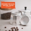 image:imageImusa 3 Cup Stovetop Espresso Maker with Heart Shaped Knob SilverSilver