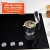 image:imageImusa 3 Cup Stovetop Espresso Maker with Heart Shaped Knob SilverSilver