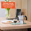 image:imageImusa 3 Cup Stovetop Espresso Maker with Heart Shaped Knob SilverSilver