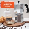 image:imageImusa 3 Cup Stovetop Espresso Maker with Heart Shaped Knob SilverSilver