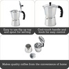 image:imageImusa 3 Cup Stovetop Espresso Maker with Heart Shaped Knob SilverSilver