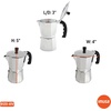 image:imageImusa 3 Cup Stovetop Espresso Maker with Heart Shaped Knob SilverSilver