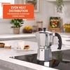 image:imageImusa 3 Cup Stovetop Espresso Maker with Heart Shaped Knob SilverSilver
