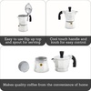 image:imageImusa 3 Cup Stovetop Espresso Maker with Heart Shaped Knob SilverSilver
