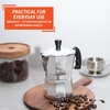 image:imageImusa 3 Cup Stovetop Espresso Maker with Heart Shaped Knob SilverSilver