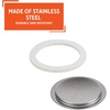 image:imageImusa Replacement Gasket and Filter For Stainless Steel Coffee Makers 6 Cup6 Cup