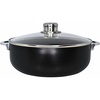 image:imageIMUSA 44Qt Bistro Ceramic Nonstick CalderoDutch Oven with Glass Lid Black
