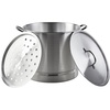 image:imageIMUSA Big 40 Qt Tamale Steamer Vaporera Stock Pot Aluminum Tamalera 10 Gallons16 Quarts