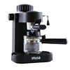 image:imageIMUSA Electric Espresso Cappuccino Maker 4 Cup Capacity with Milk Frother Black Coffee Machine for Home Barista ExperienceNew Classic