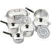 image:imageIMUSA USA Heavy Duty 13Piece Cast Aluminum Cajun Cookware Set Silver13 Piece