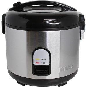 image:imageIMUSA 10cup Deluxe Stainless Steel Electric Rice Cooker with Steam Tray10 Cups