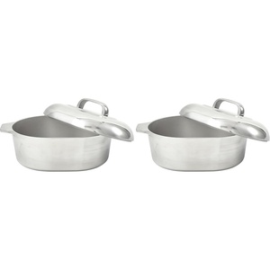 image:imageIMUSA 11in H Cajun Cast Aluminum Oval Roaster with Lid13 Inch Pack of 2