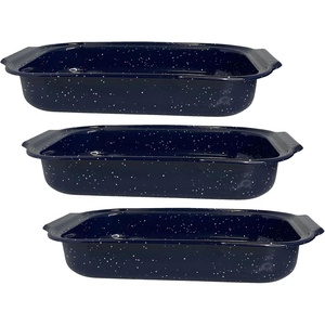 image:imageIMUSA 135x10in H Cajun Cast Aluminum RoasterBaking pan12 x 78 Pack of 3