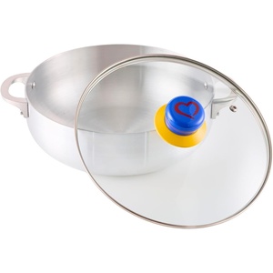 image:imageIMUSA 32Qt Colombia Ecuador VenezuelaThemed Aluminum Caldero with Lid Traditional Latin Dutch Oven for Rice Soups amp StewsAndino