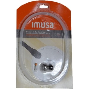 image:imageIMUSA 6Qt Repair Kit for Pressure Cooker Set Includes Gasket Regulator and Lock Pin Clear Silicone6 Quarts
