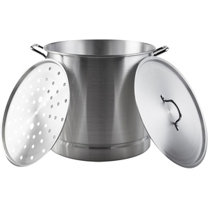 image:imageIMUSA Big 40 Qt Tamale Steamer Vaporera Stock Pot Aluminum Tamalera 10 Gallons52 Quarts