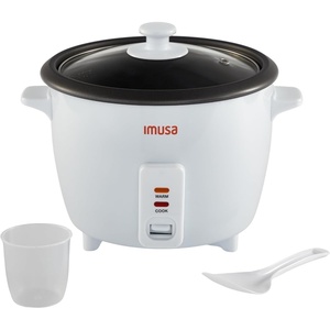 image:imageIMUSA Electric Rice Cooker 10 Cup Cooked 5 Cup Uncooked  Ceramic Nonstick Pot Multi Cooker for Rice Quinoa Oatmeal Stew  Keep Warm  Compact for Kitchen Dorm RV