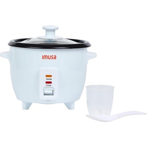 image:imageIMUSA Mini Electric Rice Cooker 6 Cup Cooked 3 Cup Uncooked  Ceramic Nonstick Pot Small Multi Cooker for Rice Quinoa Oatmeal Stew  Keep Warm  Compact for Dorm RV Kitchen
