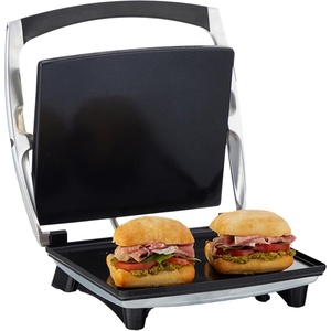 image:imageIMUSA Stainless Steel Panini Press Electric with Adjustable Temperature Settings and Nonstick Plates 1200W12 x 10 inches Pack of 1