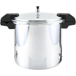 image:imageIMUSA USA A41780807 16Qt Jumbo Stovetop Pressure Cooker with Regulator and Side Handles Silver22 Quarts