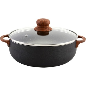 image:imageIMUSA USA Black 44Qt Stone Caldero with Woodlook Handles and Knob 44 Quart69 Quart