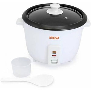 image:imageIMUSA USA GAU00012 Electric NonStick Rice Cooker 5Cup Uncooked 10Cup Cooked White5 Cups