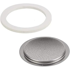 image:imageIMUSA USA Replacement GasketFilter for 4 Cup Stainless Steel Stovetop Coffee Maker White