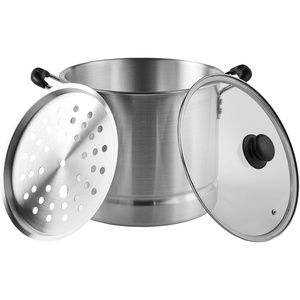image:imageIMUSA USA Steamer with Glass Lid 20Quart Silver