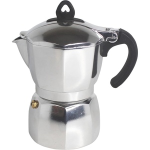 image:imageImusa 3 Cup Stovetop Espresso Maker with Heart Shaped Knob SilverEpic