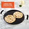 image:imageIMUSA USA IMU52015 Carbon Steel Oval Shaped ComalGriddle 17Inch BlackBakelite Handles