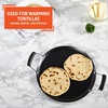 image:imageIMUSA USA IMU52015 Carbon Steel Oval Shaped ComalGriddle 17Inch BlackBakelite Handles
