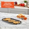 image:imageIMUSA USA IMU52015 Carbon Steel Oval Shaped ComalGriddle 17Inch BlackMetal Handles