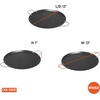 image:imageIMUSA USA IMU52015 Carbon Steel Oval Shaped ComalGriddle 17Inch BlackMetal Handles